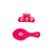 Pink Berry Clip & Mini Brush Set