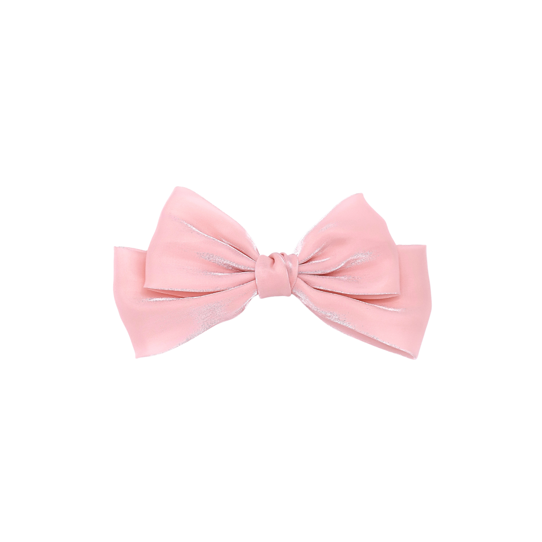 Shimmer Bow Barrette in Sparkling Rose